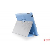 Чехол SGP кожаный Stehen для iPad 2(голубой)